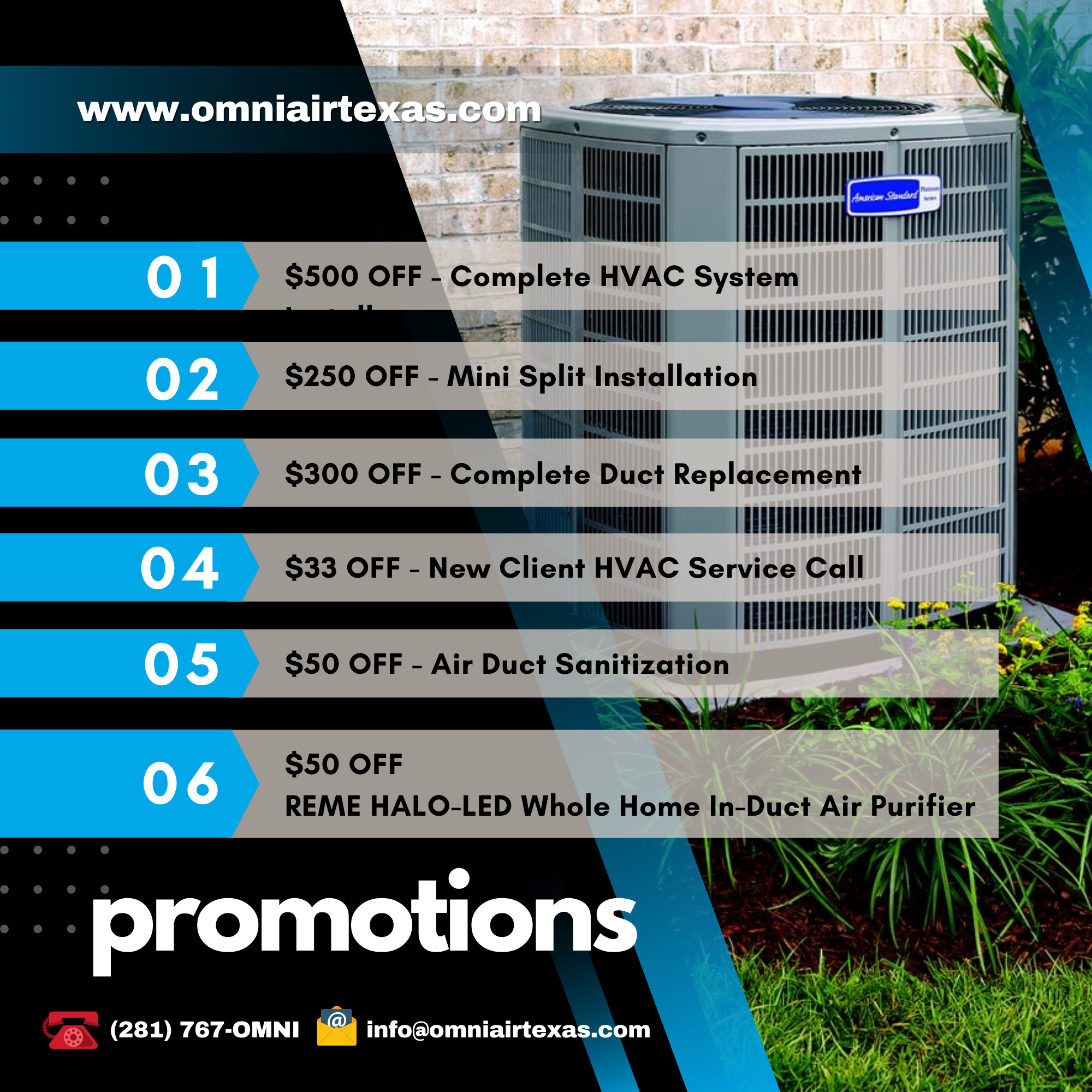 HVAC Promotions in Montgomery TX HVAC Promotions in Montgomery TX