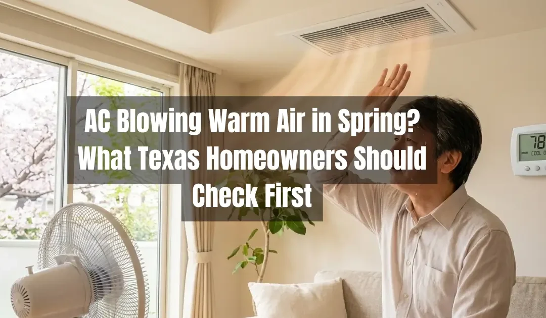 AC Blowing Warm Air in Spring? What Texas Homeowners Should Check First