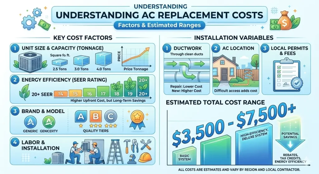 Understanding AC Replacement Costs Range