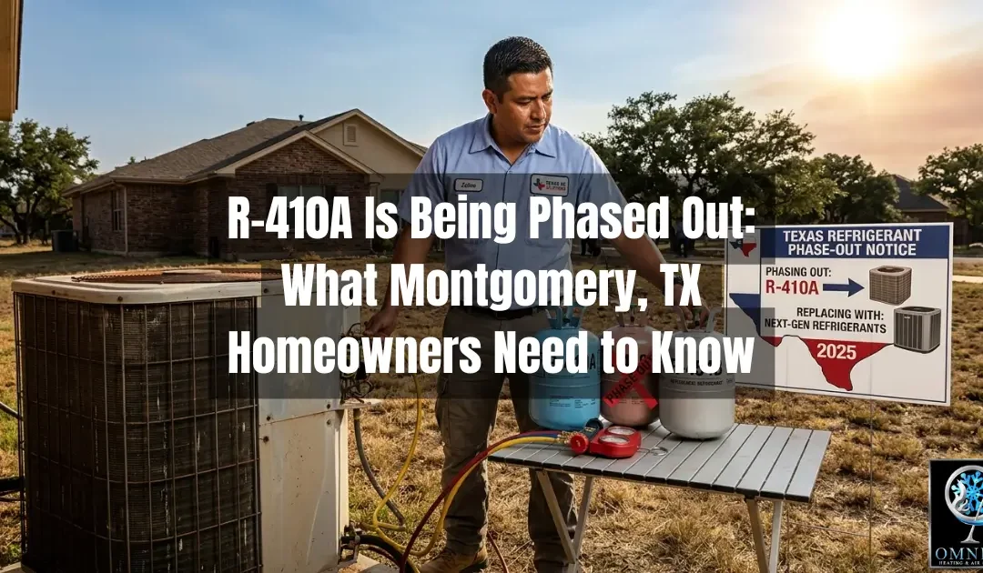 R-410A Is Being Phased Out: What Montgomery, TX Homeowners Need to Know in 2026