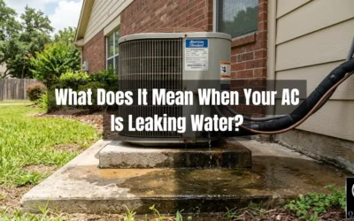 What Does It Mean When Your AC Is Leaking Water? (A Montgomery, TX Tech Explains)