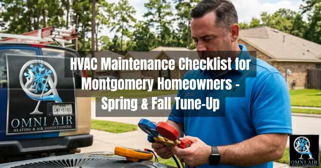 HVAC Maintenance Checklist, Spring and Fall Tune Up in Montgomery TX